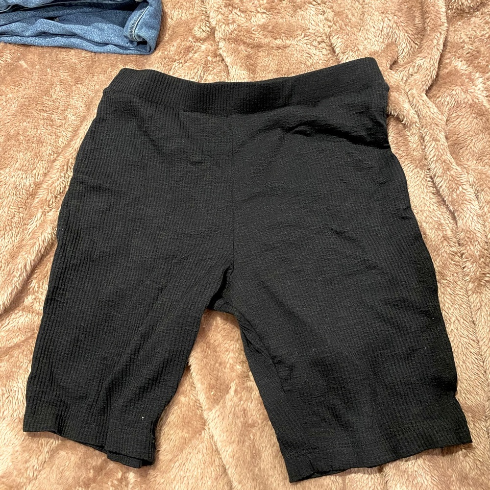 Zara ribbed biker shorts